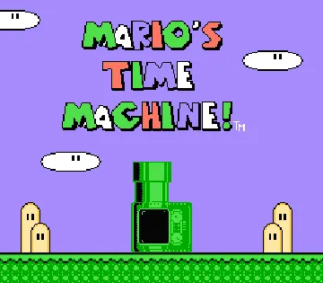 Mario's Time Machine (USA) screen shot title